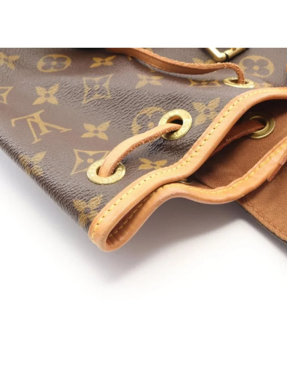 Louis Vuitton Backpack Mini Montsouris Monogram Canvas Leather